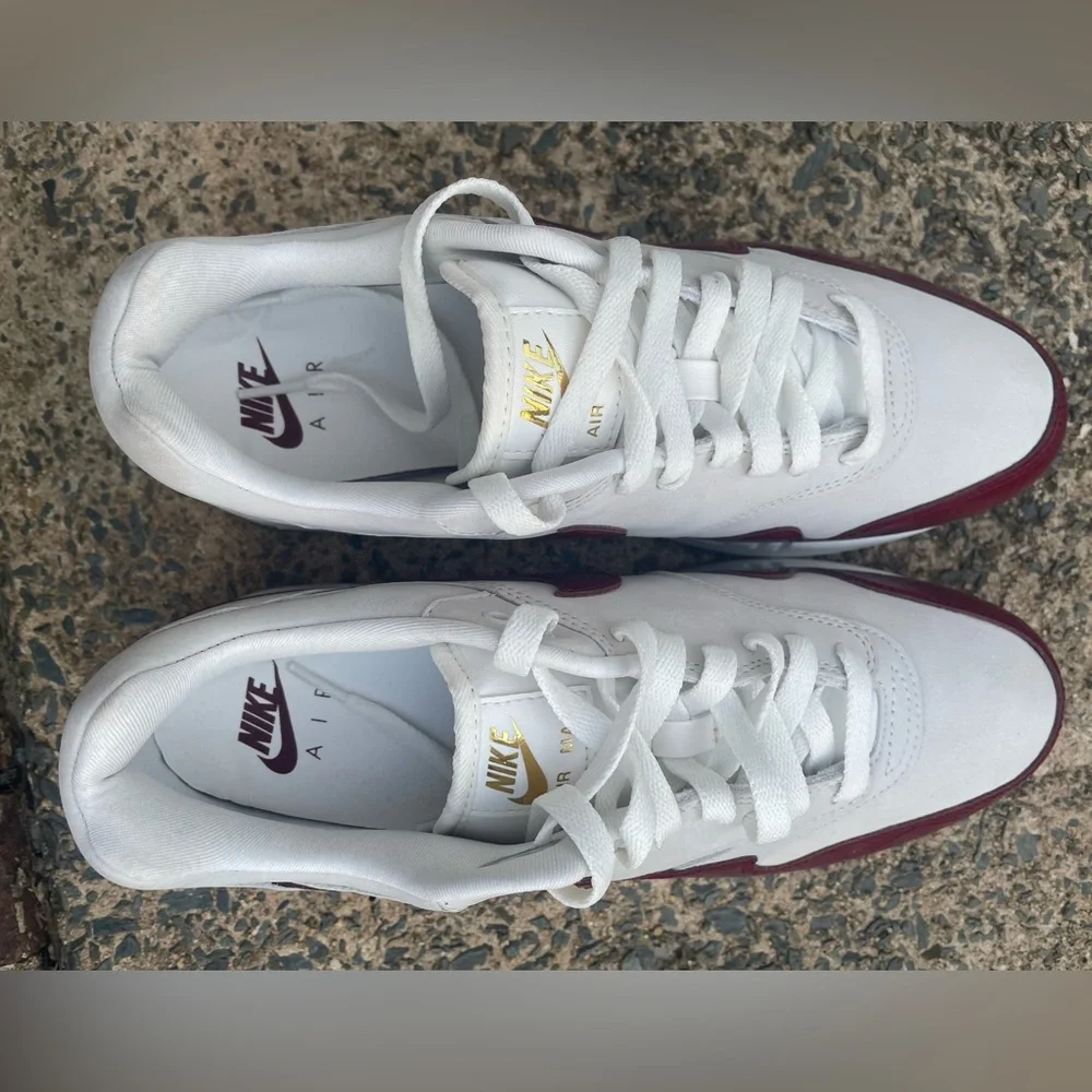 Women’s Nike Air Max 1 LX Sail Team Red Sneakers - Picture 10 of 11